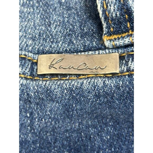 Kancan Maurices Jeans Size 26 High Rise Skinny Dark Wash Blue Denim Distressed - Picture 5 of 12